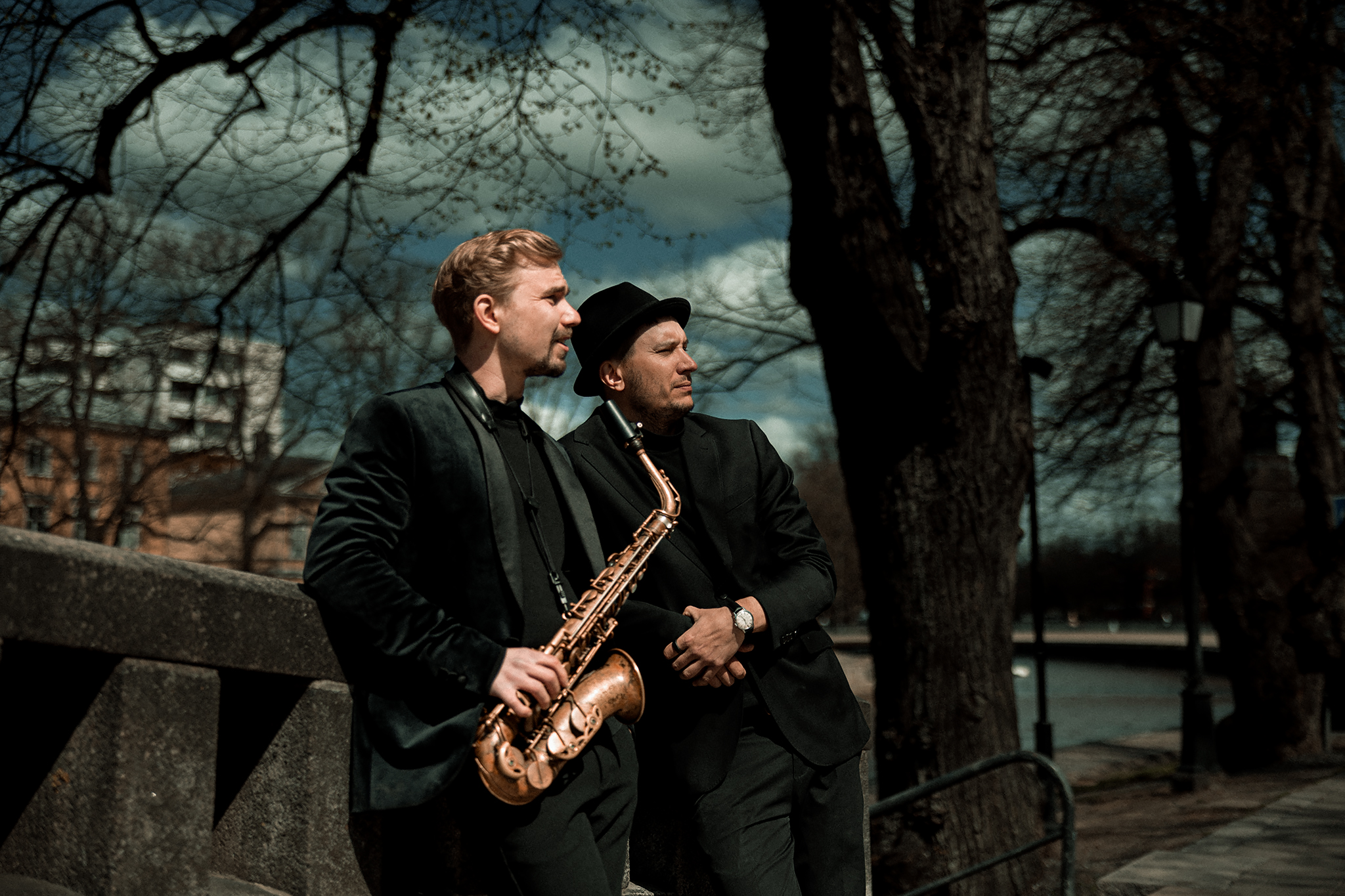 Dj-saksofoni duo. Jesse Mast ja Petteri Halme. Yritystilaisuudet, häät, tapahtumat.